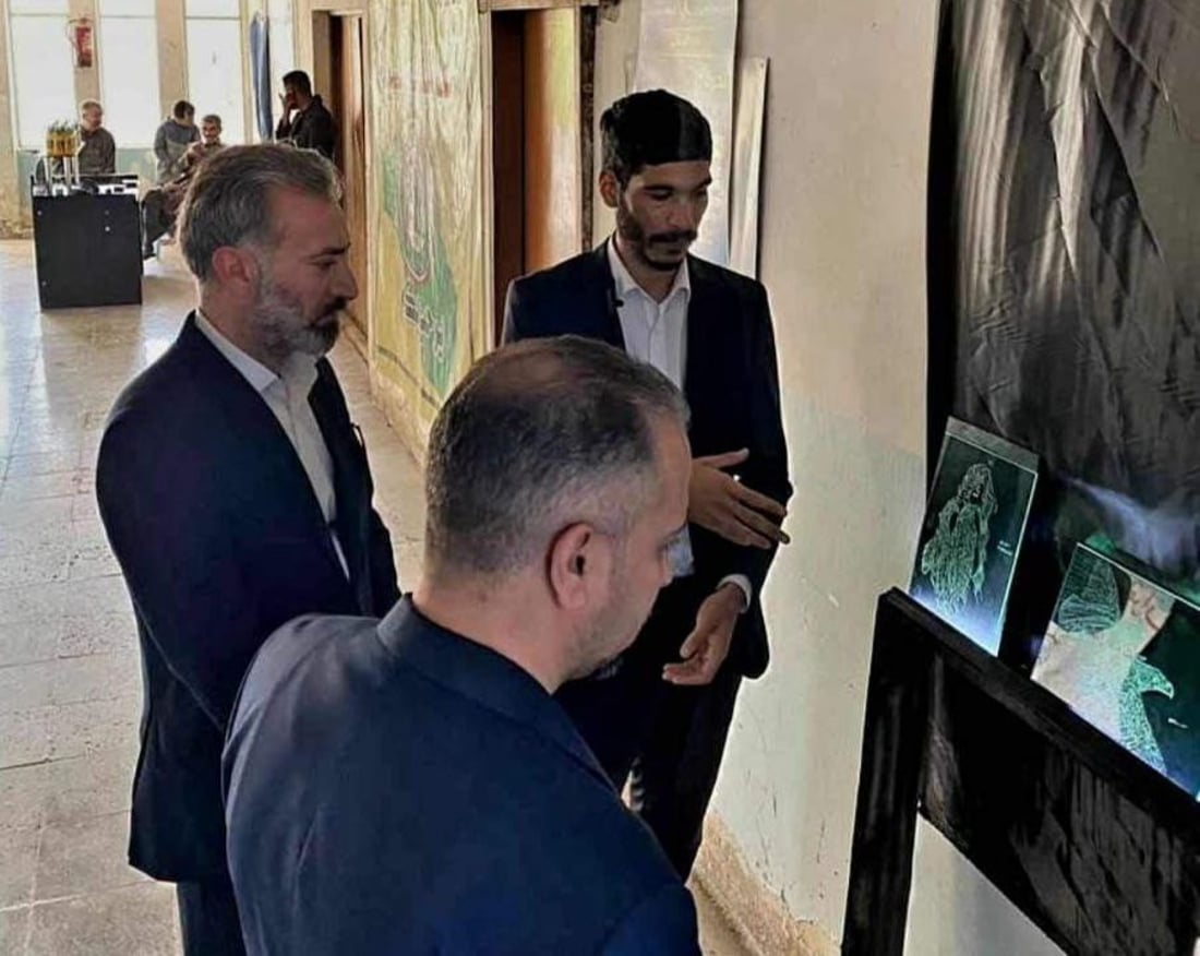 زعماء وأساطير على الزجاج.. المسعودي قدم عروضاً “مبهرة” لأول مرة في كربلاء (صور)