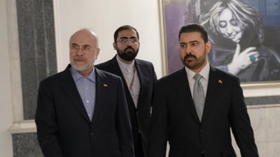 الزيدي يلتقي قاليباف في بغداد
