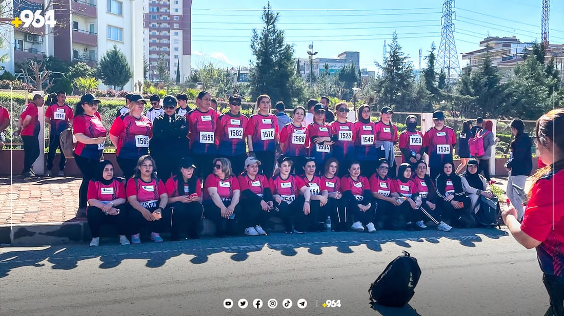 رجال ونساء من بغداد وإيران يفوزون في ماراثون السليمانية الدولي (صور)