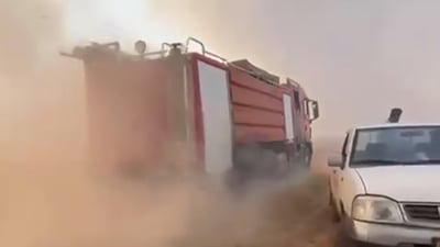 كركوك: حريق يلتهم 10 دوانم من الحنطة في يايجي والدفاع المدني يستنفر