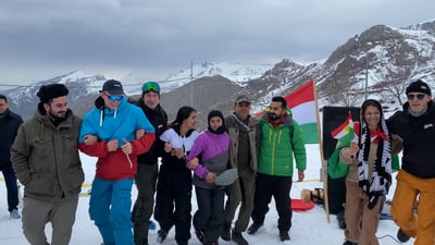 بۆ یەکەمجار پاڵەوانیەتی “سکی” خلیسکانێی سەر بەفر لە چۆمان بەڕێوەچوو