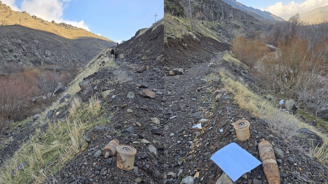 لە چۆمان مین و پاشماوەیەکی تەقەمەنی جەنگی خزاونەتە سەر رێگای هاوڵاتیان