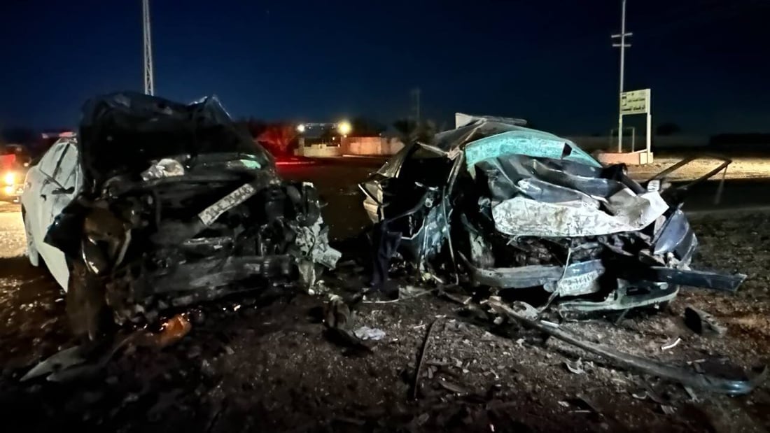 مصرع 4 أشخاص في حادث تصادم عنيف في تقاطع جلولاء (صور)