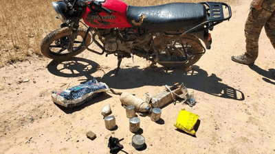 چەند بۆمبێک و ماتۆڕێکی چەکدارانی رێکخراوی داعش دەستیبەسەر داگیرا