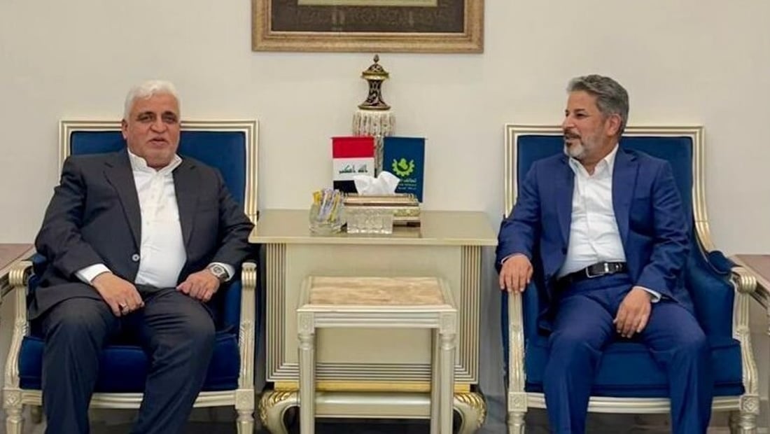 فالح الفياض في مكتب شبل الزيدي لمناقشة سبل دعم مؤسسات الدولة