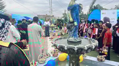 مسيحيات وايزيديات في البصرة لدعم المنتوجات النسوية في الريف