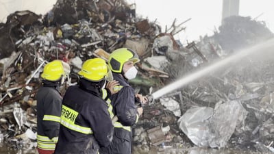 ئاگرەكەی كارگەی شیش كۆنتڕۆڵ كرا