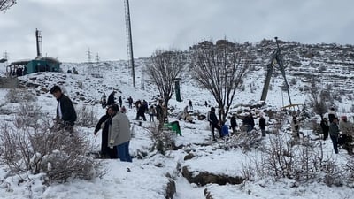 هاوڵاتیان بۆ چوونەناو بەفر خۆیان گەیاندووەتە چیای کۆڕەک