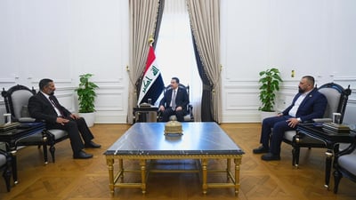 السوداني يجتمع بمحافظ بابل علي تركي ويناقش معه واقع المحافظة