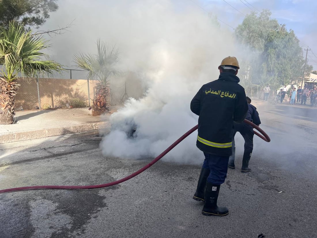 “فزعة” في داقوق لمساعدة رجل احترقت سيارته الأوبل.. مليون دينار خلال ساعة