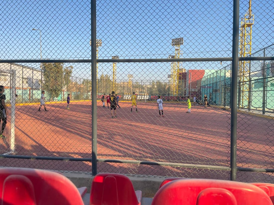 شبان هيت سيستمتعون ويتمرنون بأجهزة ومعدات حديثة قدمتها ألمانيا (صور)