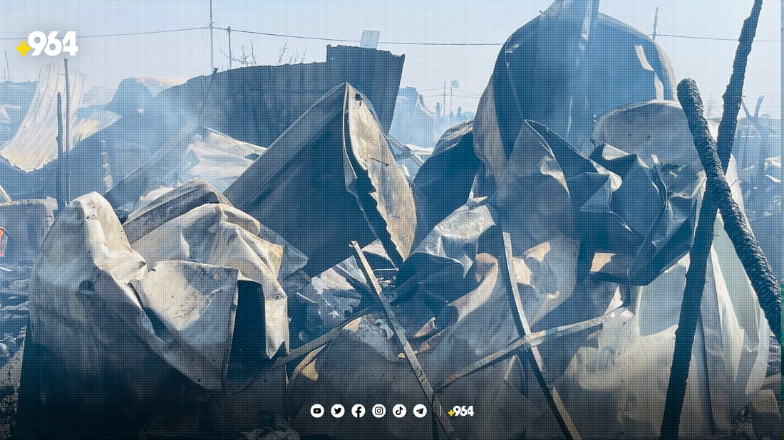 عیماد بە دیار ماڵە سووتاوەکەیەوە دەڵێت: هەموو شت چوو