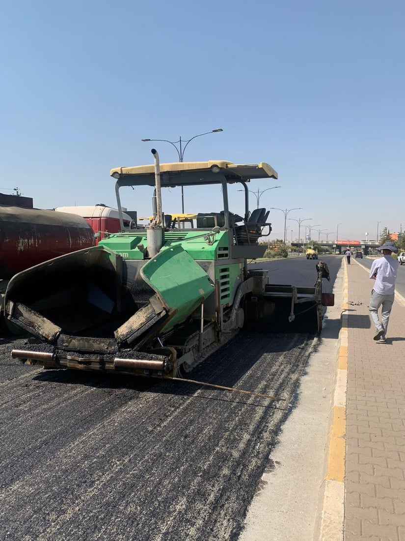 بەم هەینییە قیرتاوکردنی بەشێکی شەقامی مەلیک مەحمود دەستی پێکرد 