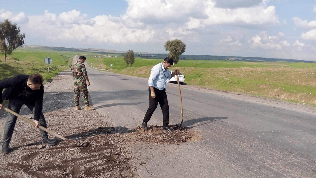 رێگای نێوان بەردەڕەش – کەڵەک نۆژەن دەکرێتەوە