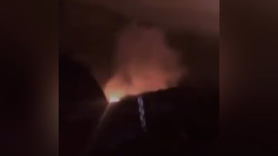 فيديو: سقوط مروحية تركية في حقل نفطي شمالي دهوك