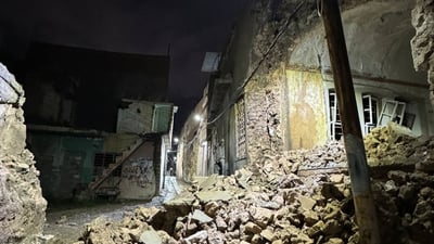فيديو: انهيار منزل عائلة مسيحية قرب منارة الحدباء في الموصل