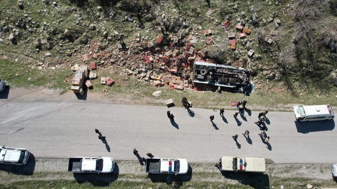 لە رووداوێکى هاتوچۆدا دوو کەس گیانیان لەدەست دا