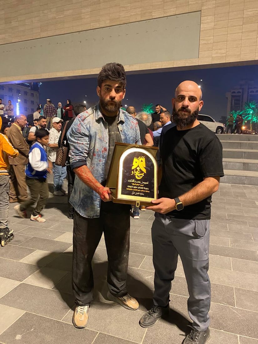 المخرج صادق مكي مع الفنان جعفر الأمير