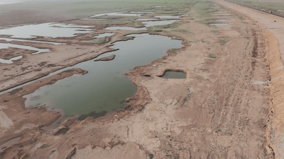 وشکەساڵی بەناخی بەنداوی حەمریندا چووەتە خوار