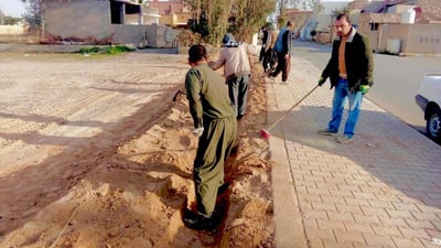 شارەوانی کفری سیستەمی قەترە بۆ ئاودانی درەختەکان دادەنێت