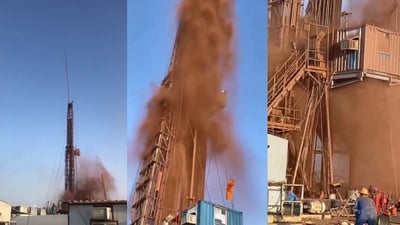 Workers rescued after blowout at Bai Hassan oil field