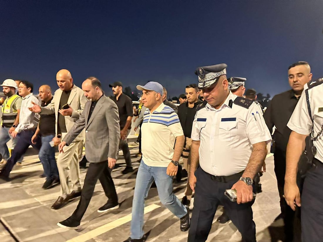 صور من افتتاح أولى مجسرات ساحة النسور في بغداد