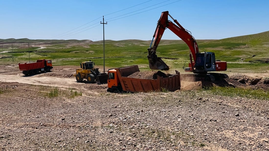 35٪ـی کارەکانی دروستکردنی رێگای مەزارگەی ئەنفالکراوان لە گەرمیان تەواو بووە