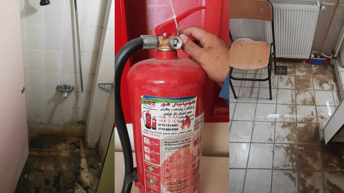 بەشەناوخۆییەکانی زانکۆ و پەیمانگای هەڵەبجە مەرجی تەندروستیان تێدا نییە