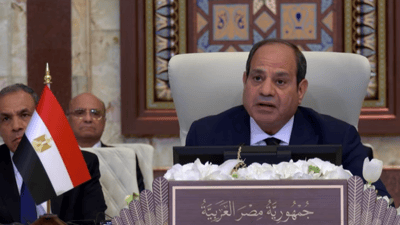 السيسي يدعو لانسحاب إسرائيل من الجولان السوري وجنوب لبنان