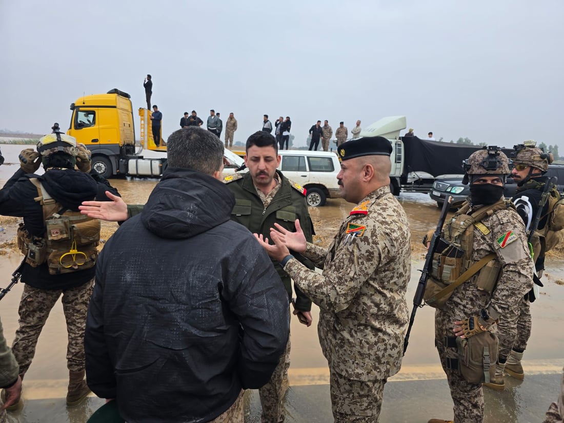 صور: الجيش ينقذ عوائل ومركبات من وسط سيول كركوك وصلاح الدين