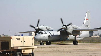 Iraqi Air Force transport aircraft damaged in rocket strike