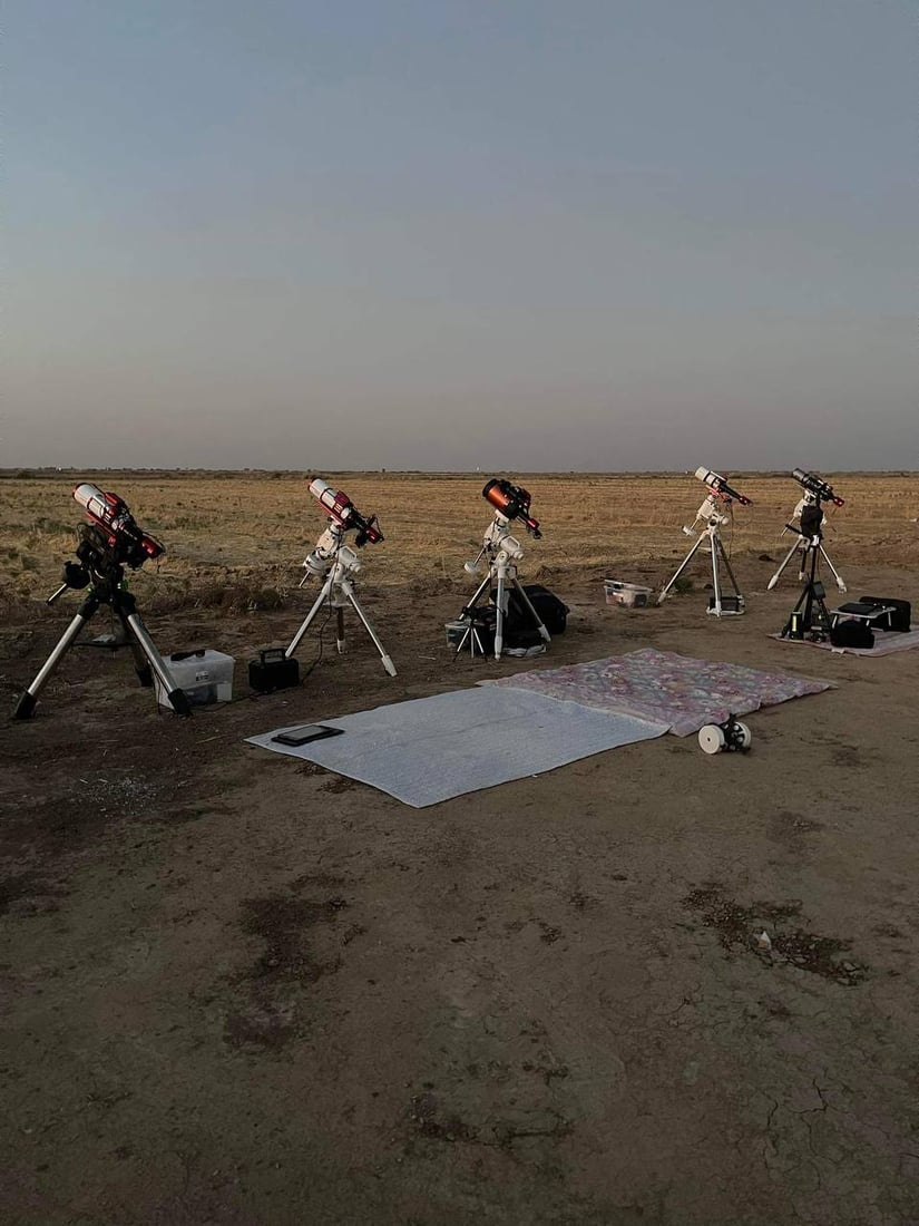 مخيم فلكي في واسط يرصد احتراق النيازك ووكالة ناسا تنشر إبداعات العراقيين (صور)