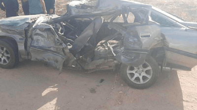 لە رووداوێکى دڵتەزێنى هاتوچۆدا باوکێک و کوڕەکەى گیانیان لەدەستدا