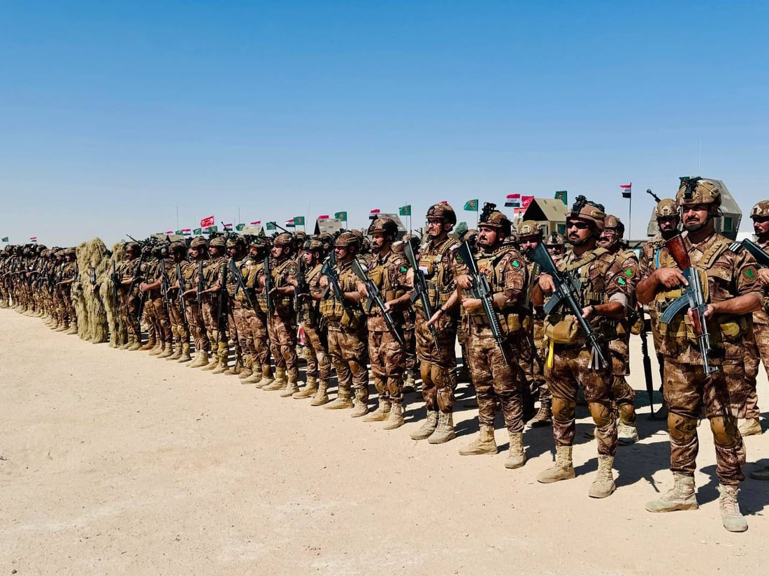 صور: العراق يجري تمارين “فورية” على الشريط الحدودي مع سوريا