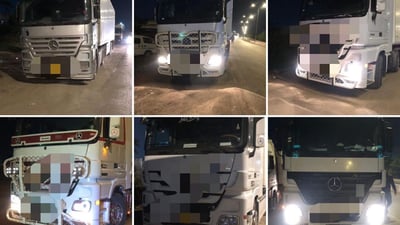 ضبط 11 “تريلة” محملة بالأدوية المخالفة للضوابط شمال شرق بغداد
