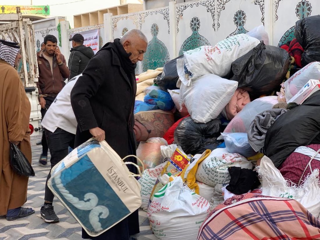 صور من بابل: أهالي القاسم يهبّون لمساعدة منكوبي الزلزال في سوريا
