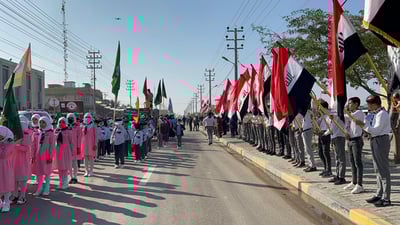 فرق الكشافة تجوب شمال البصرة احتفالا بأعياد الجيش والشرطة في قضاء “المدينة”