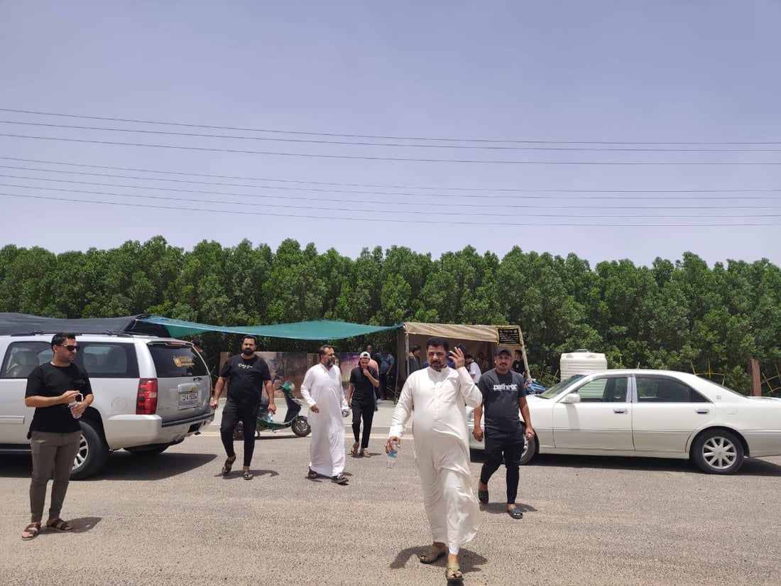 أم قصر تمنع دخول الشاحنات المحملة إلى المدينة حفاظاً على البنى التحتية (صور)