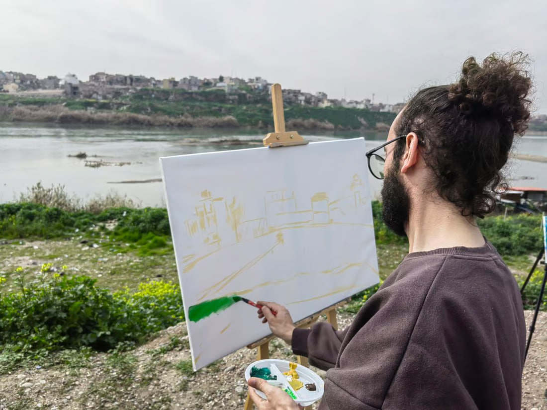 Mosul hosts open-air art symposium highlighting heritage, reconstruction