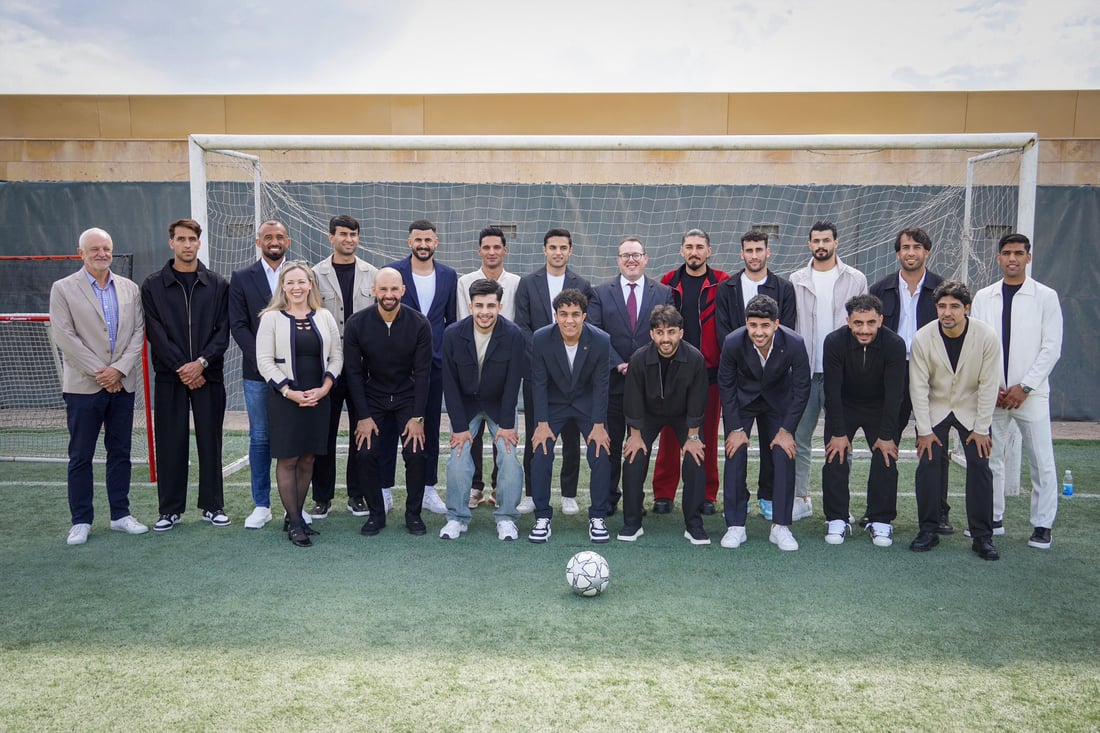 صور: أسود الرافدين في مبنى السفارة الأميركية.. هاريس متحمس لكأس العالم