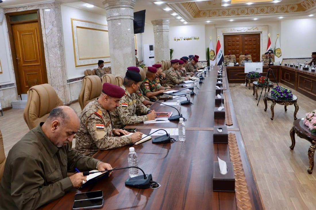 الجيش والحشد والمخابرات في اجتماع موسع لمراجعة الخطط والتعامل مع المعلومات