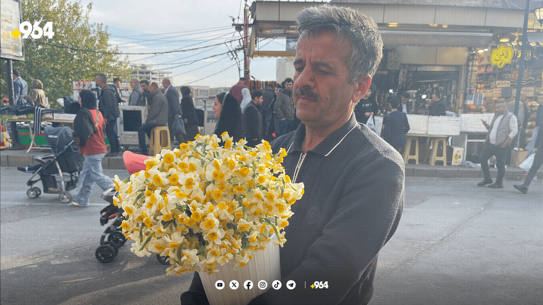 نێرگزی شیراز بازاڕی سلێمانی بۆنخۆش کردووە