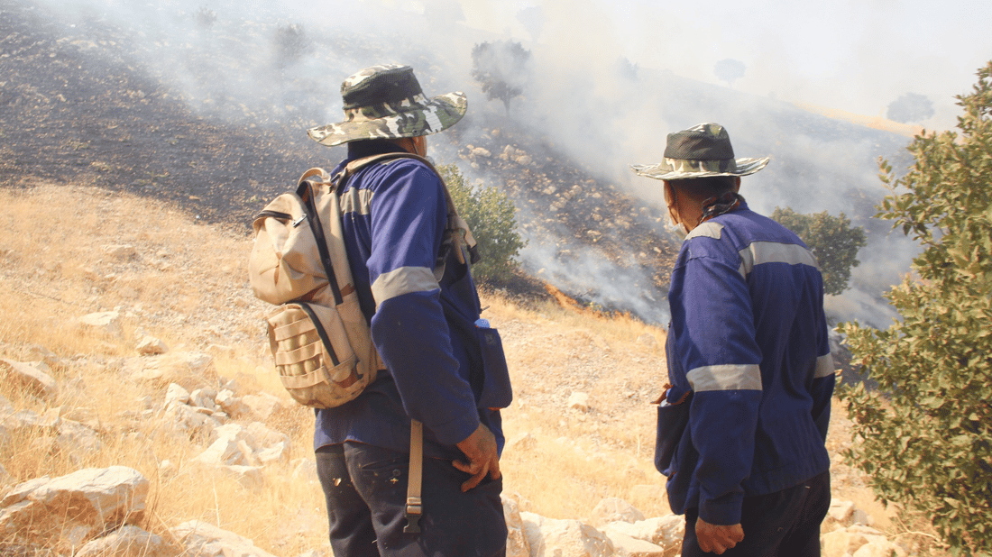 ئاگرەکەی سنووری هەڵەبجە کۆنترۆڵکرا 