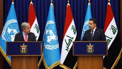 غوتيريش: الأمم المتحدة لن تفرض حلاً للمناطق المتنازع عليها في العراق