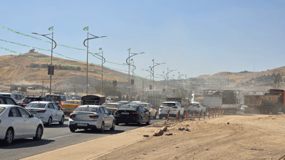 لەسەر رێگای تاسڵوجەی سلێمانی جەنجاڵییەکی زۆر دروست بووە