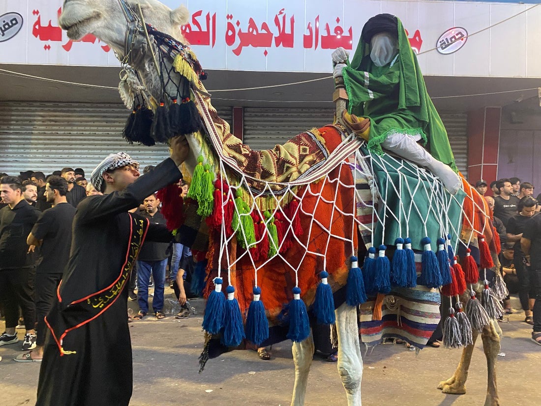 صور: خيول وجمال وخلطات بخور خاصة إضافات جديدة على مواكب الحسين في العمارة