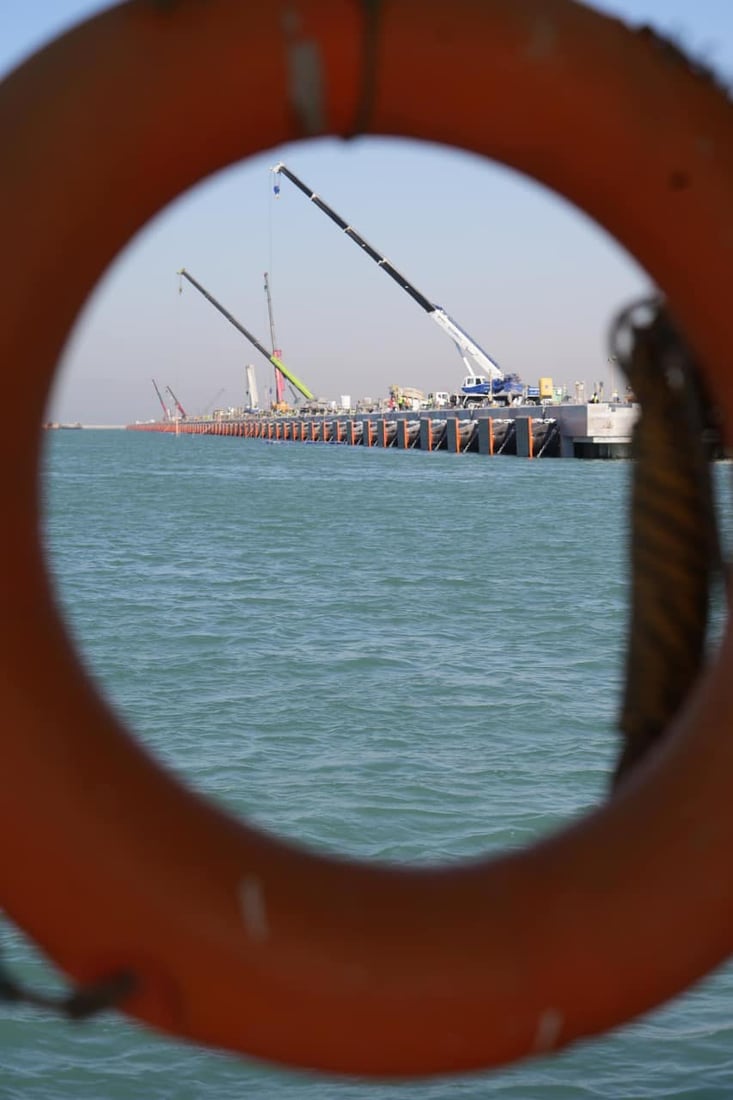 هەر پێنج ناوچەی کۆنتێنەرەکان لە بەندەری فاو تەواو کران