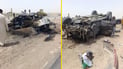 مصرع سائق وإصابة 7 عمال صينيين بحادث عنيف على طريق ذي قار الديوانية (فيديو)