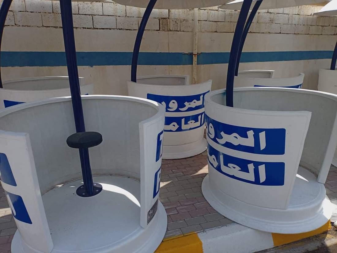 چەتری پاراستن لە تیشیکی خۆر بۆ کارمەندانی هاتوچۆی خورماتوو دابینکرا