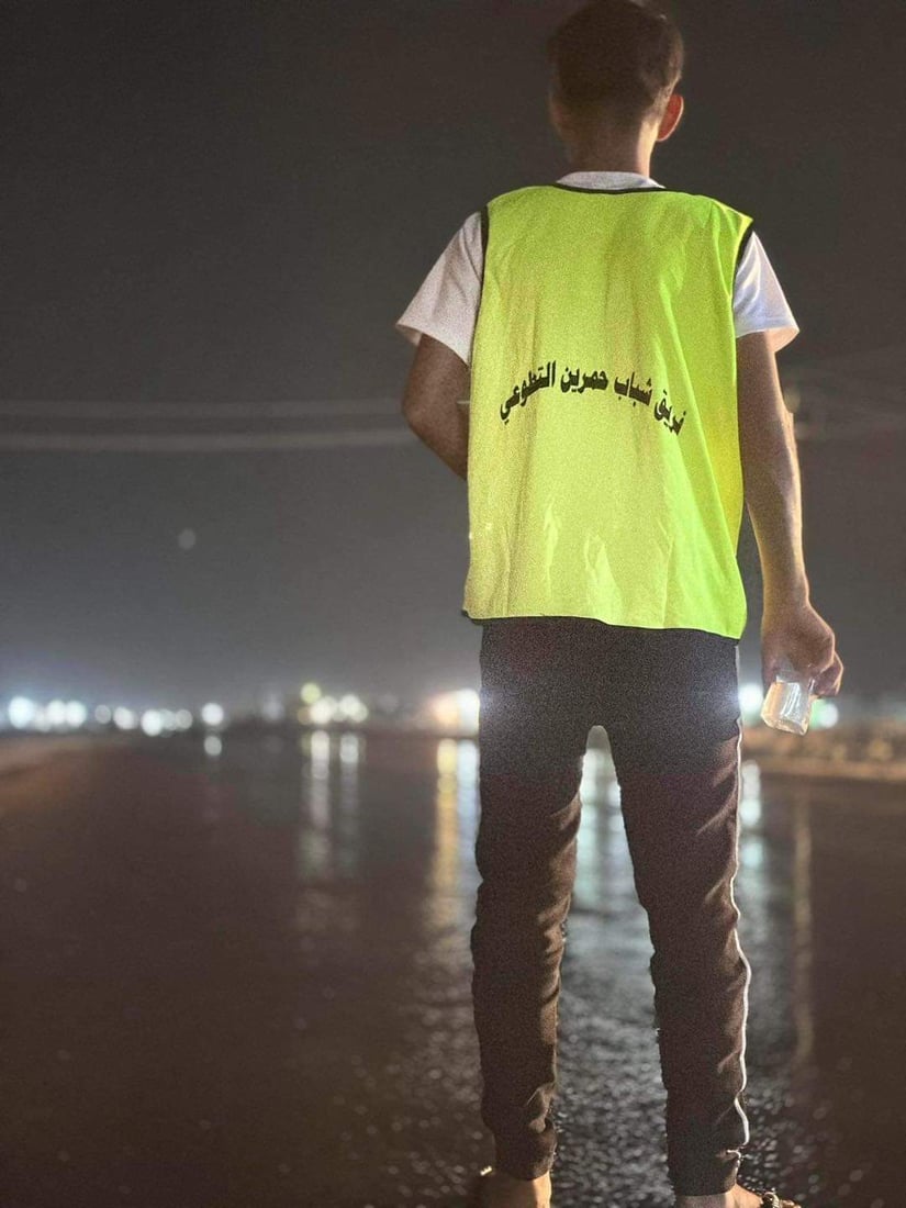 صور: شباب حمرين يغسلون شوارع السعدية وينيرون مقبرة النبي إسماعيل استعدادا للعيد